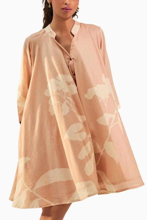 Dusky Pink Shirt Dress