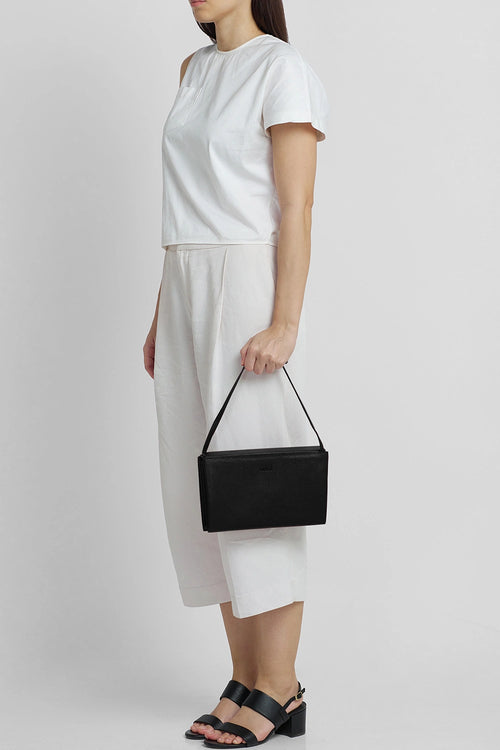 Frida Pebble Black Accordion Bag