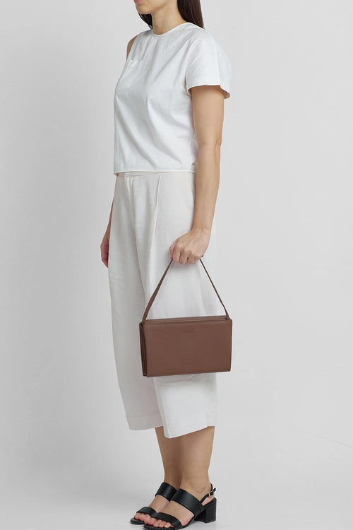Frida Pebble Cacao Accordion Bag