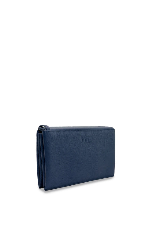 Frida Pebble Navy Accordion Bag