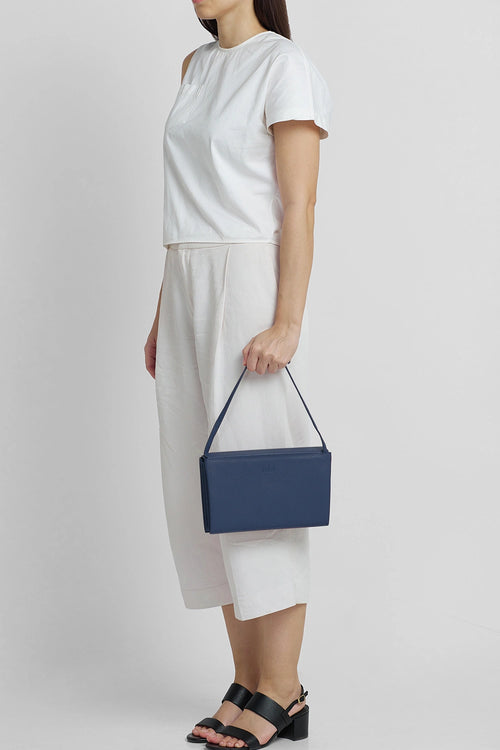 Frida Pebble Navy Accordion Bag