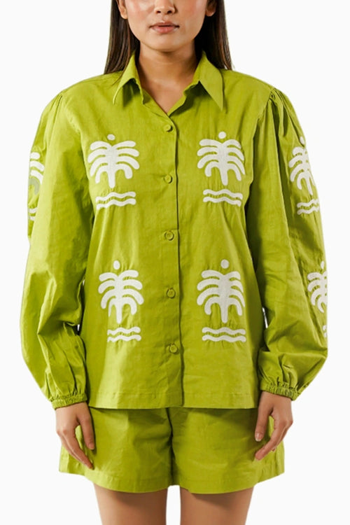 Green Palm Drift Shirt