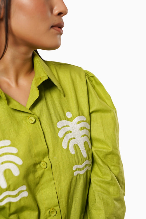 Palm Drift Green Co-ord Set