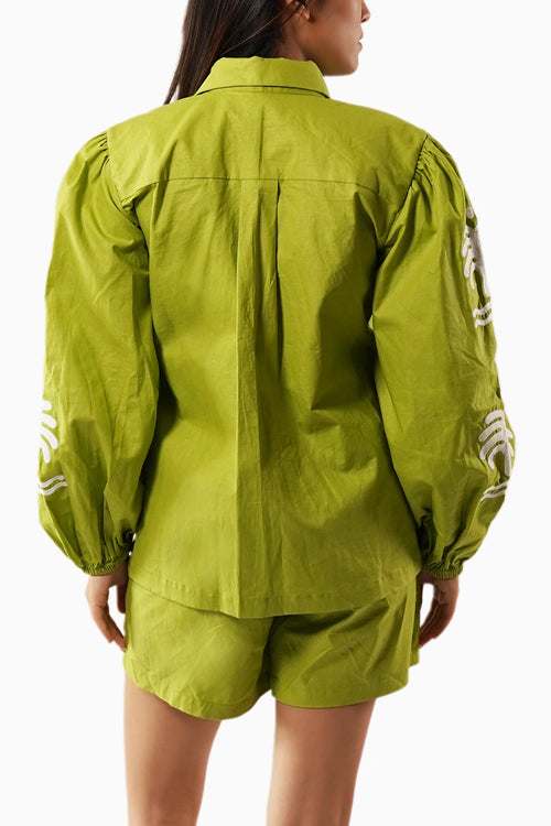Palm Drift Green Co-ord Set