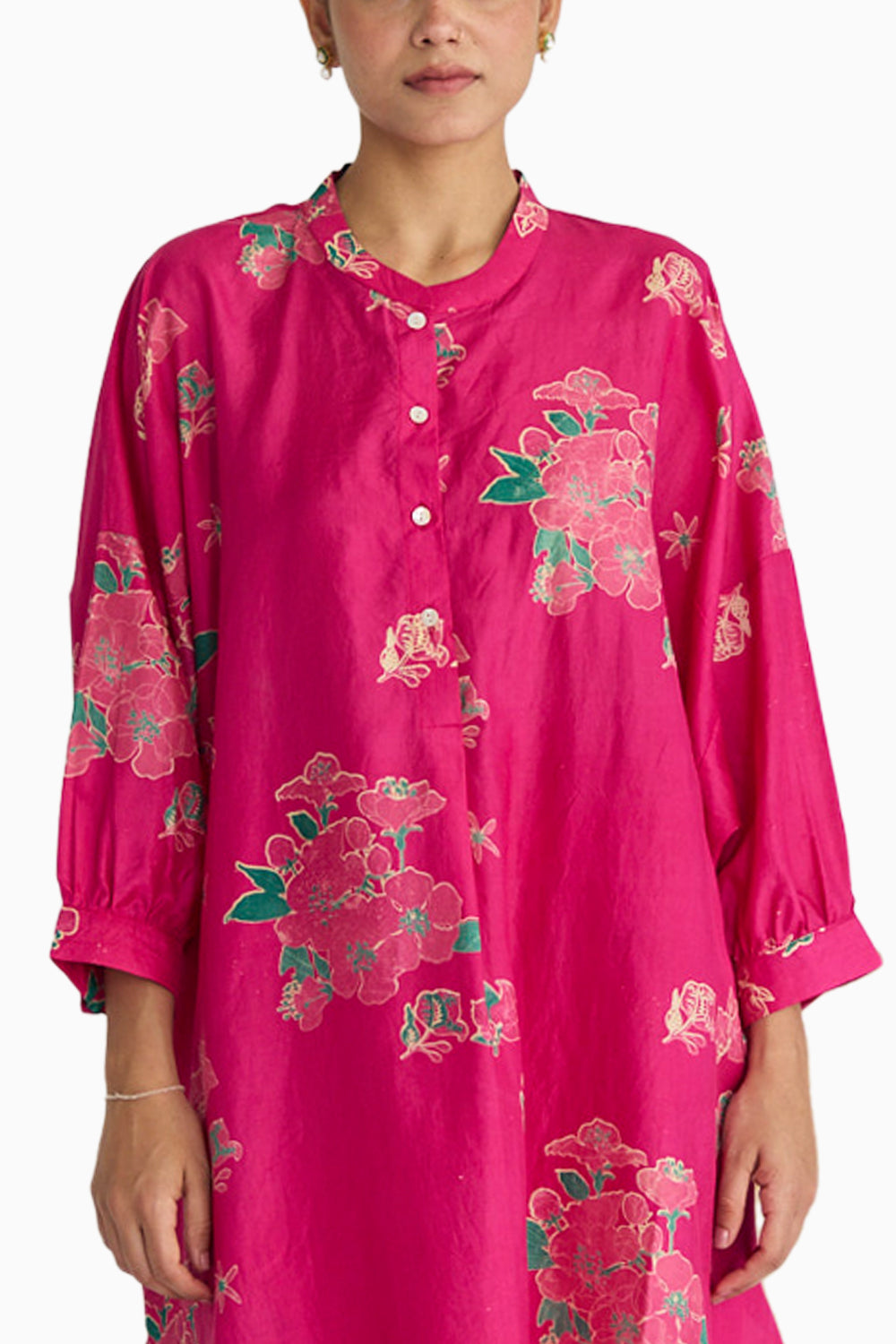 Fuchsia Bougainvillea Kurta Set