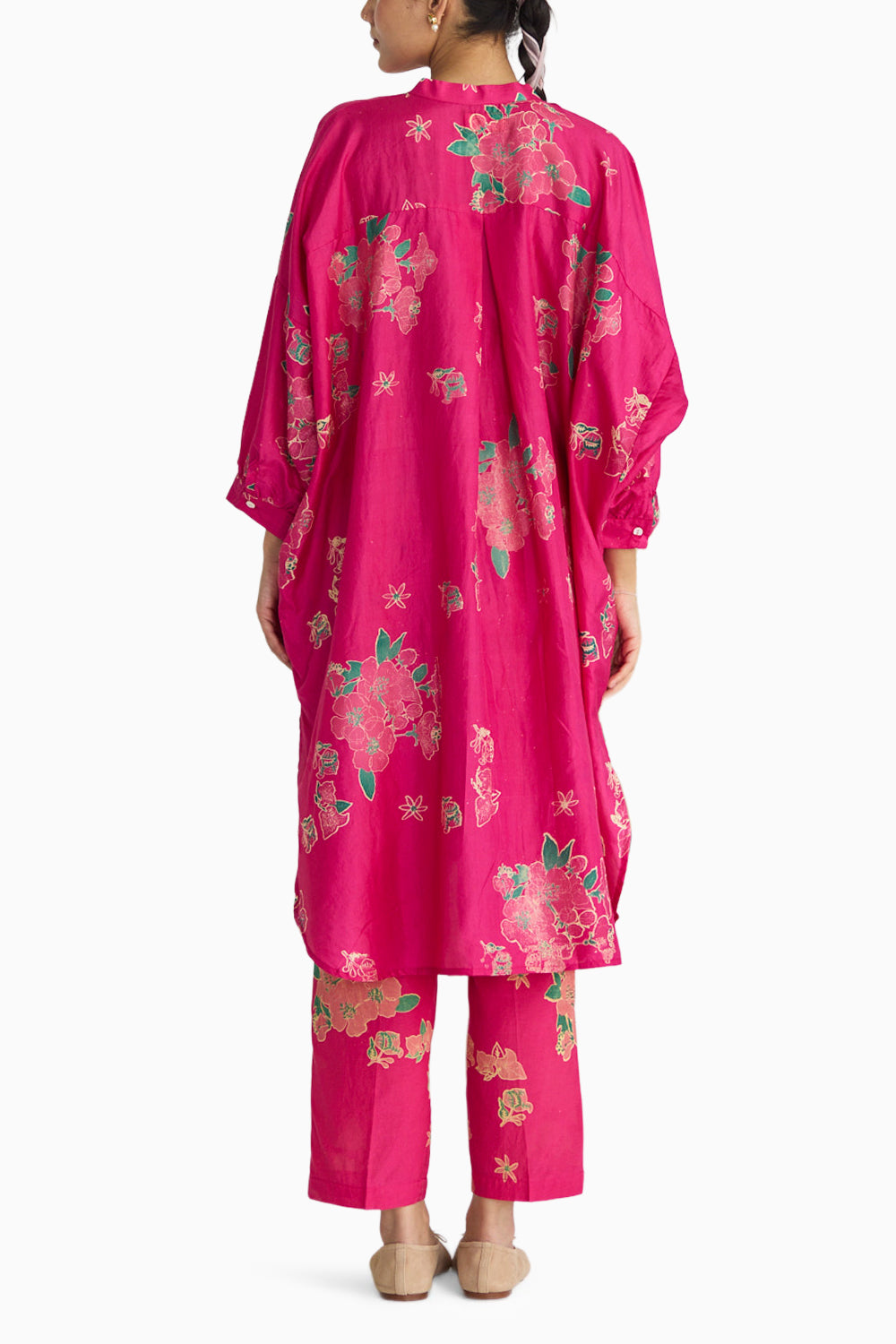 Fuchsia Bougainvillea Kurta Set