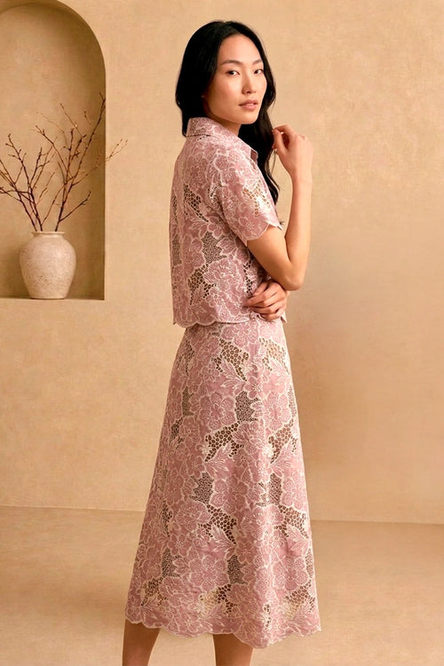 Rosewood Bloom Skirt Set
