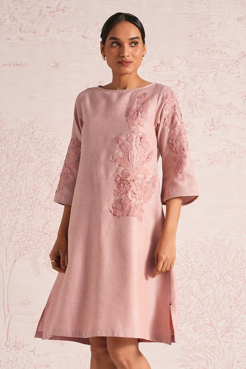 Floral Shadows Blush Jenny Dress