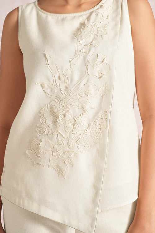 Floral shadows Off White Angle Co-ord