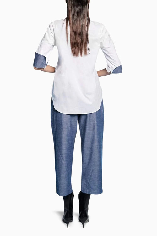 Flower Patchwork Top With Pants