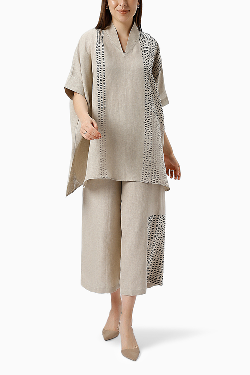 Natural Forest Land Square Top and Pant