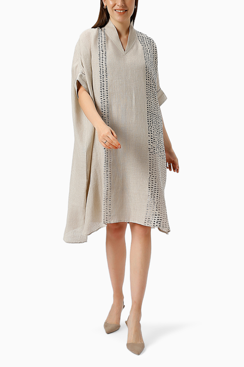 Natural Forest Land Square Dress