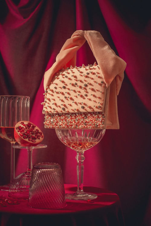 Pink Venti Stud Bag