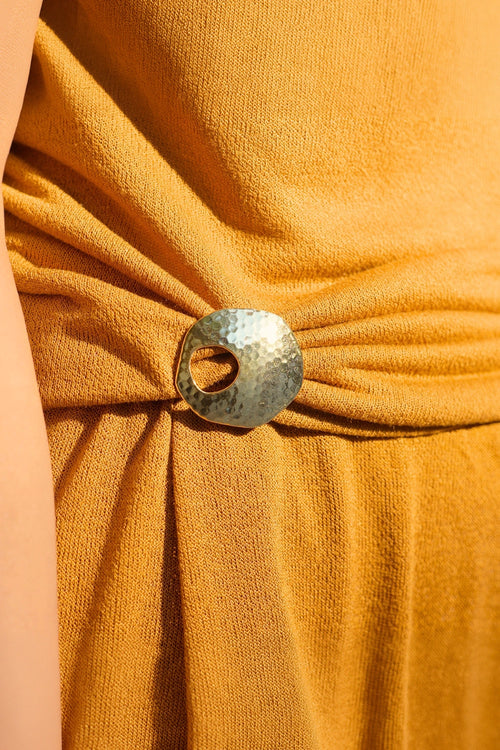 Soul in Gold Brooch