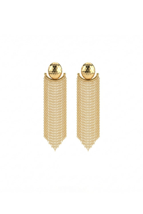 Gold Drip Statement Earrings