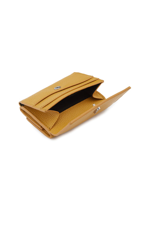 Ginni Pebble Mustard Wallet
