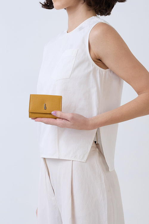 Ginni Pebble Mustard Wallet