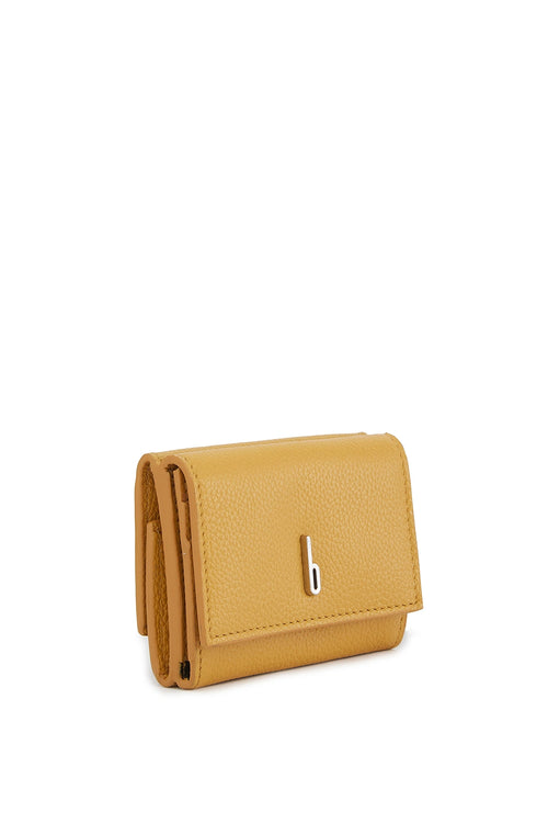 Ginni Pebble Mustard Wallet