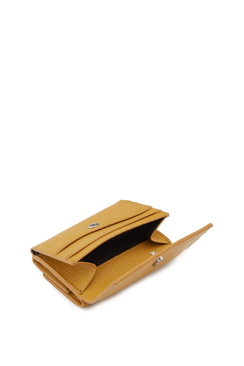 Ginni Pebble Mustard Wallet