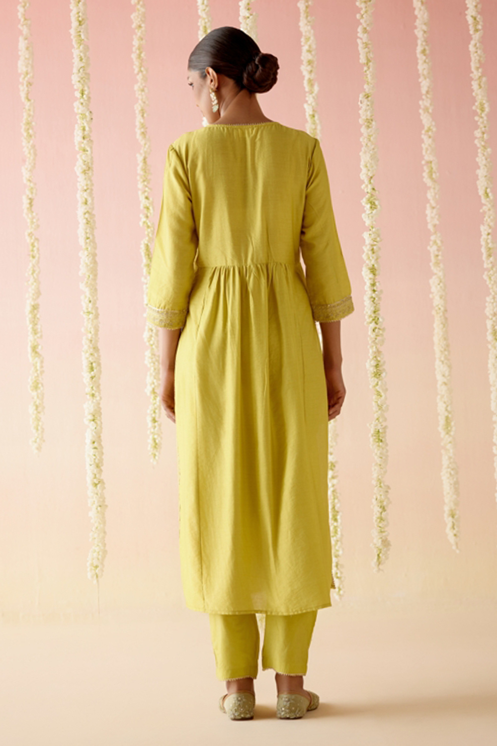 Lilly Lime Alia Cut Kurta with Narrow Pants