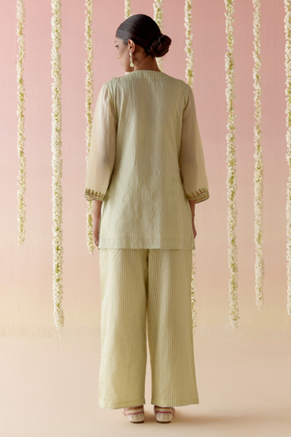 Lime Glory Kurta with Pants and Dupatta