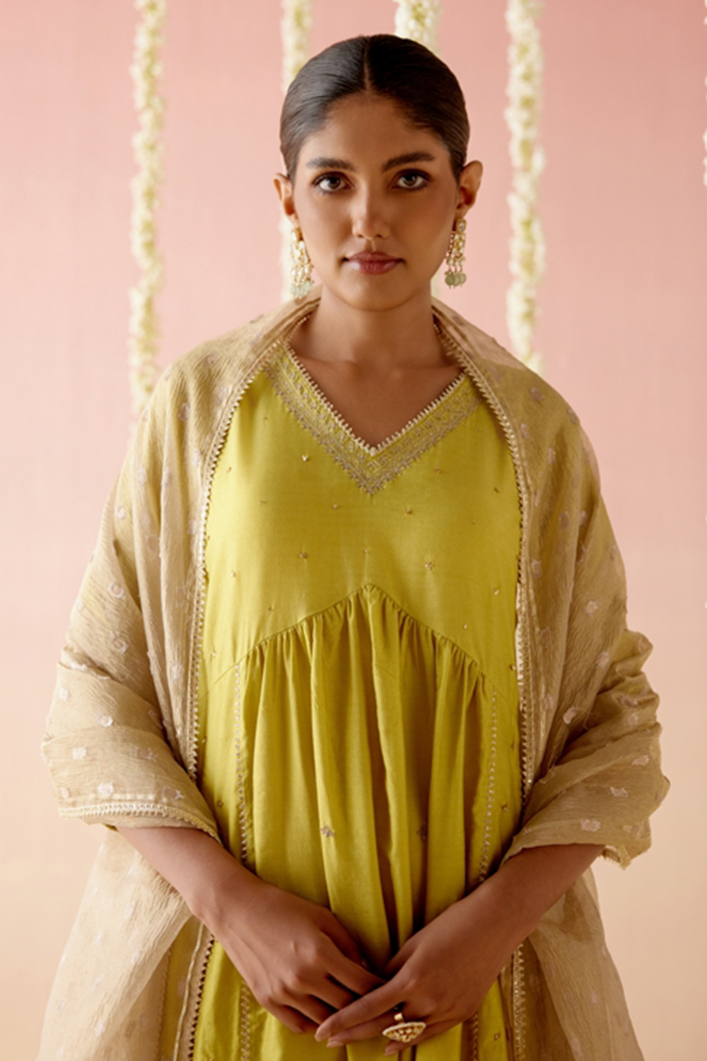 Lilly Lime Kurta with Pants and Dupatta