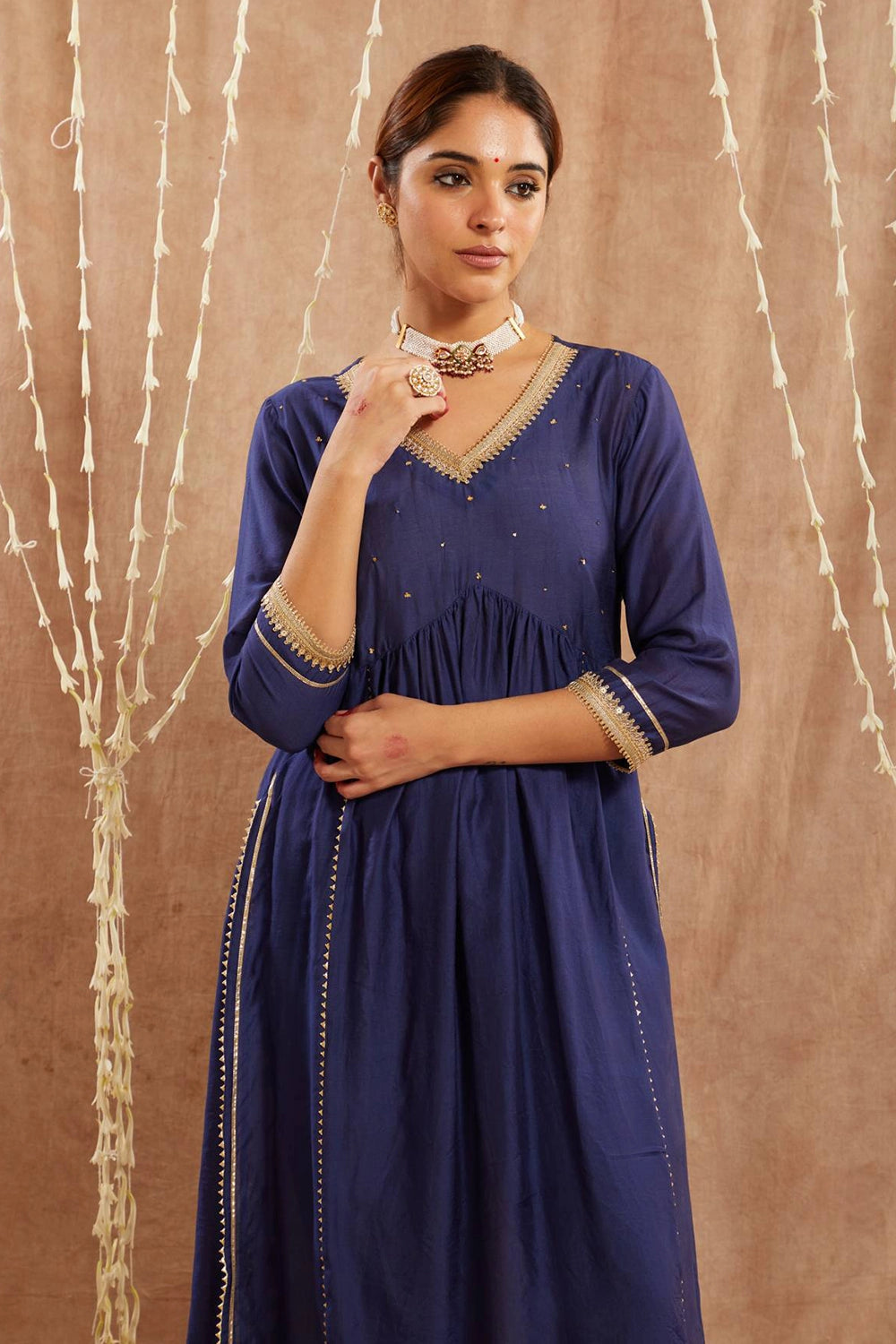 Blue Charm Kurta With Pants