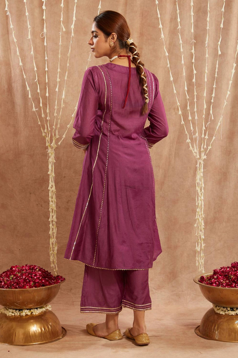 Iris Purple Kurta With Pants