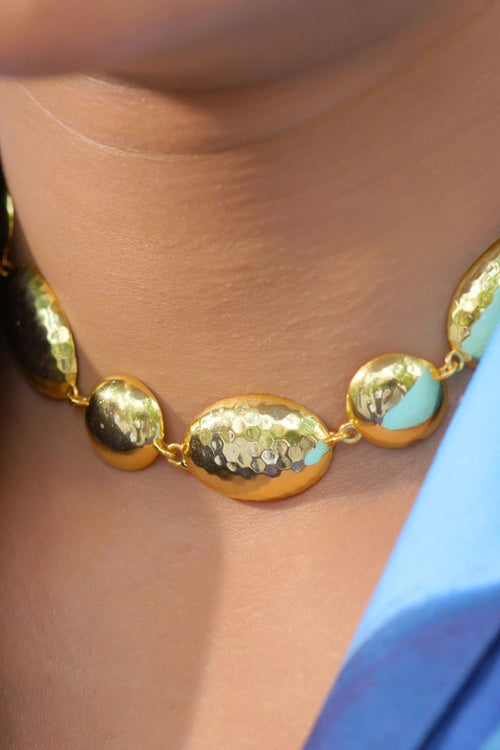 Glow in Gold Statement Necklace