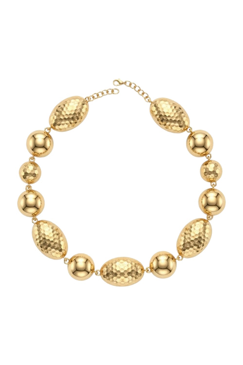 Glow in Gold Statement Necklace