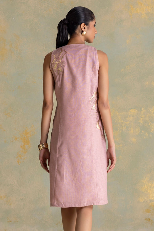 Golden Grace Blush Daisy Dress