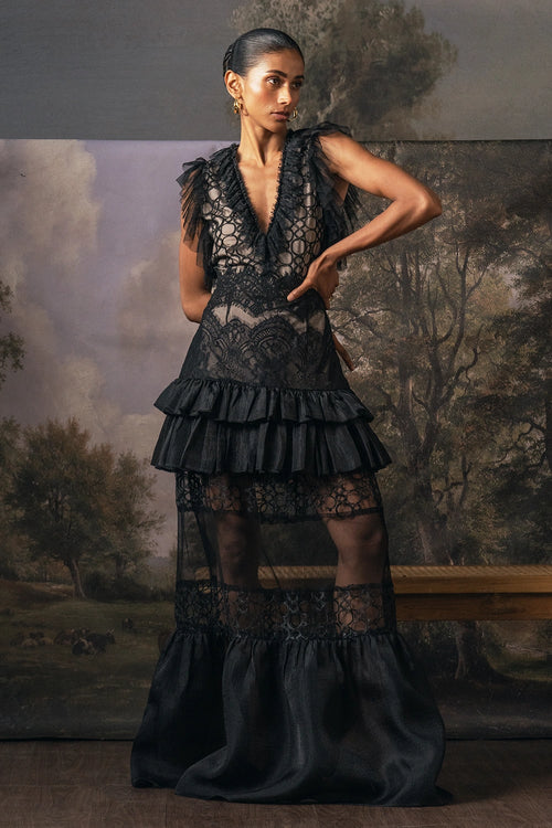 Midnight Meadow Dress