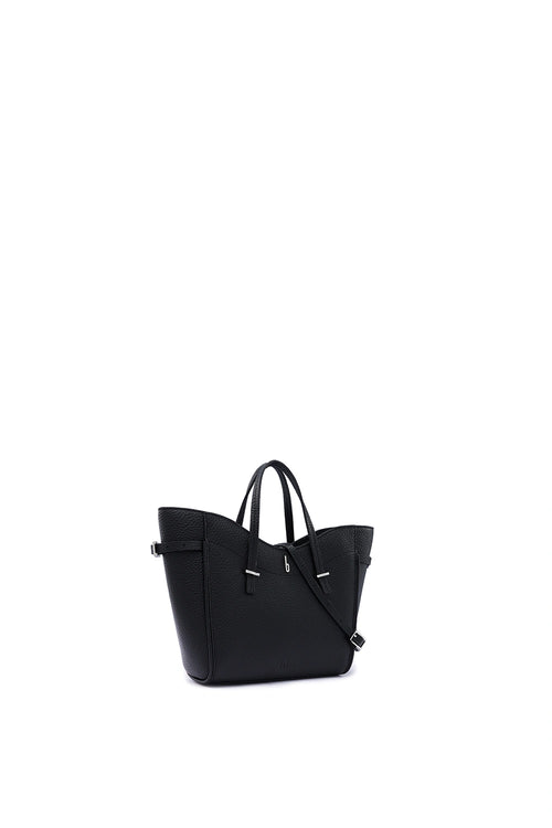 Greta Pebble Black Mini Crossbody Bag