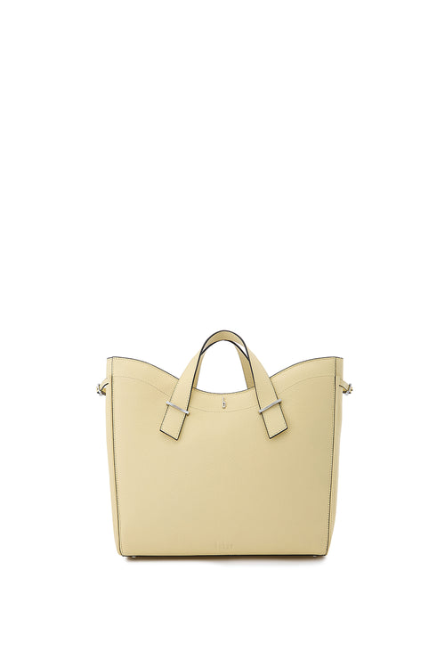 Greta Pebble Buttercream Tote Bag