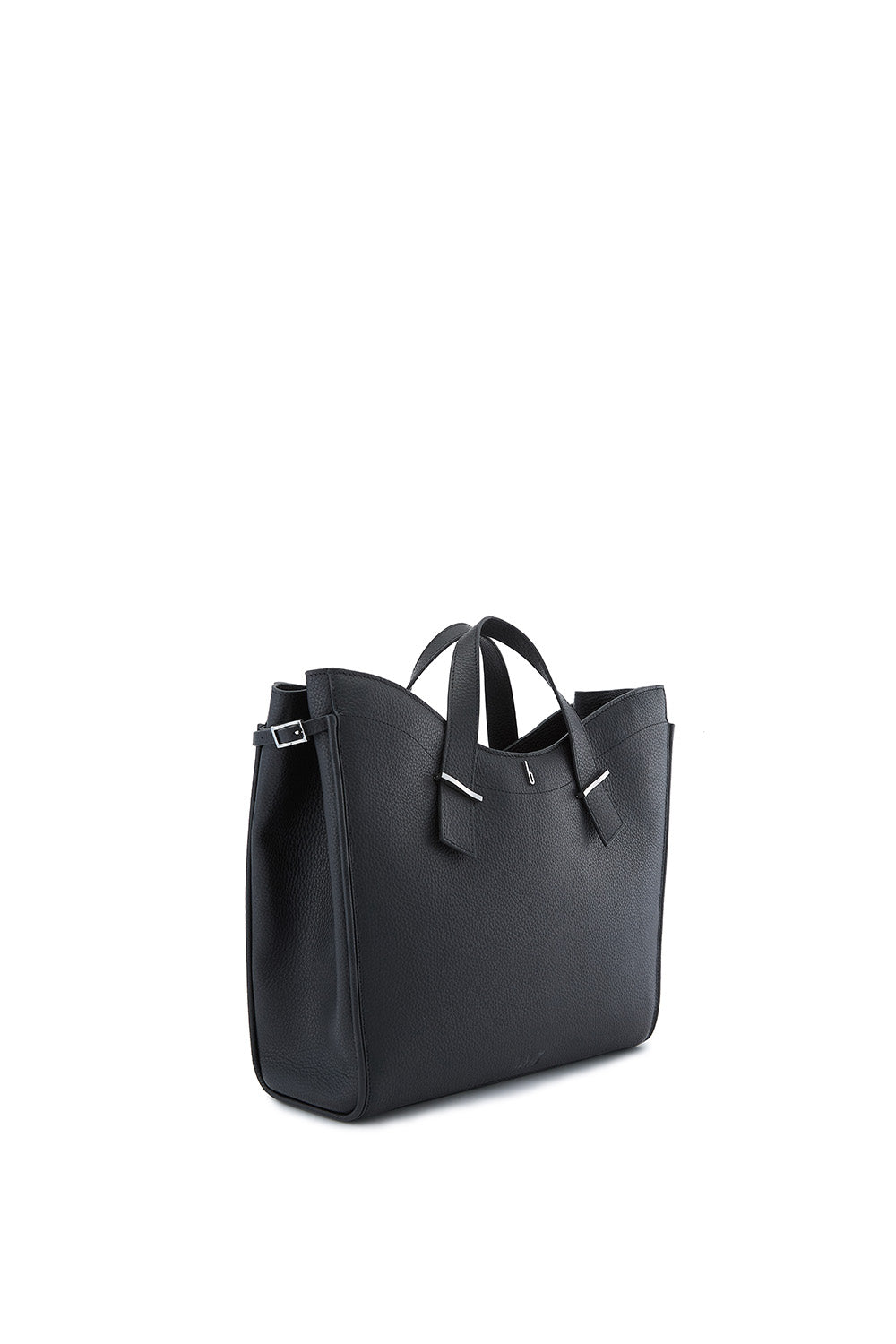 Greta Pebble Black Tote Bag