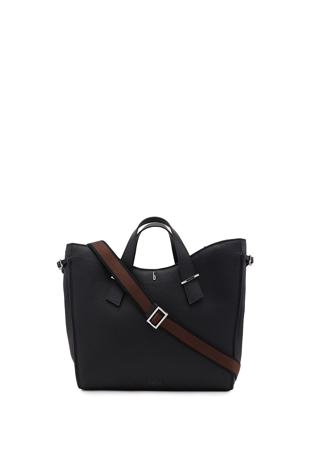 Greta Pebble Black Tote Bag