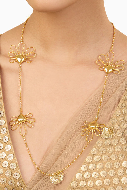 Gulabo Petal Long Chain