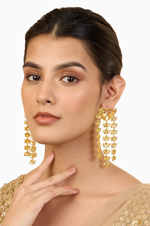 Gulabo Lotus Earrings