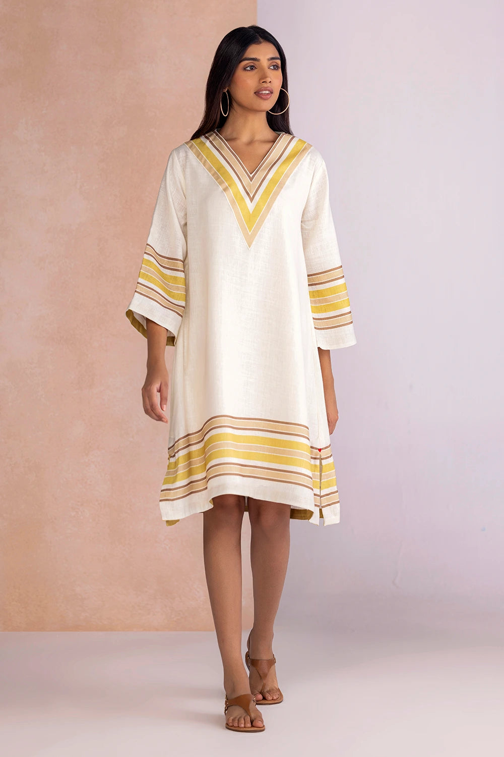 Stripe Drama Citrus Dust Gypsy Dress Stripe Drama Citrus Dust Gypsy Dress