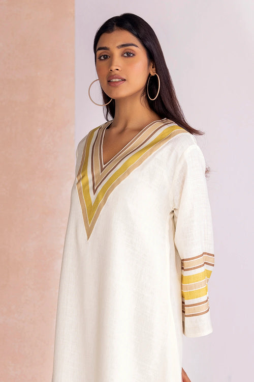 Stripe Drama Citrus Dust Gypsy Dress