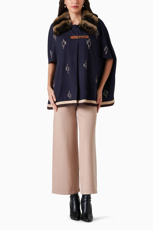 Giselle Navy Blue Cape