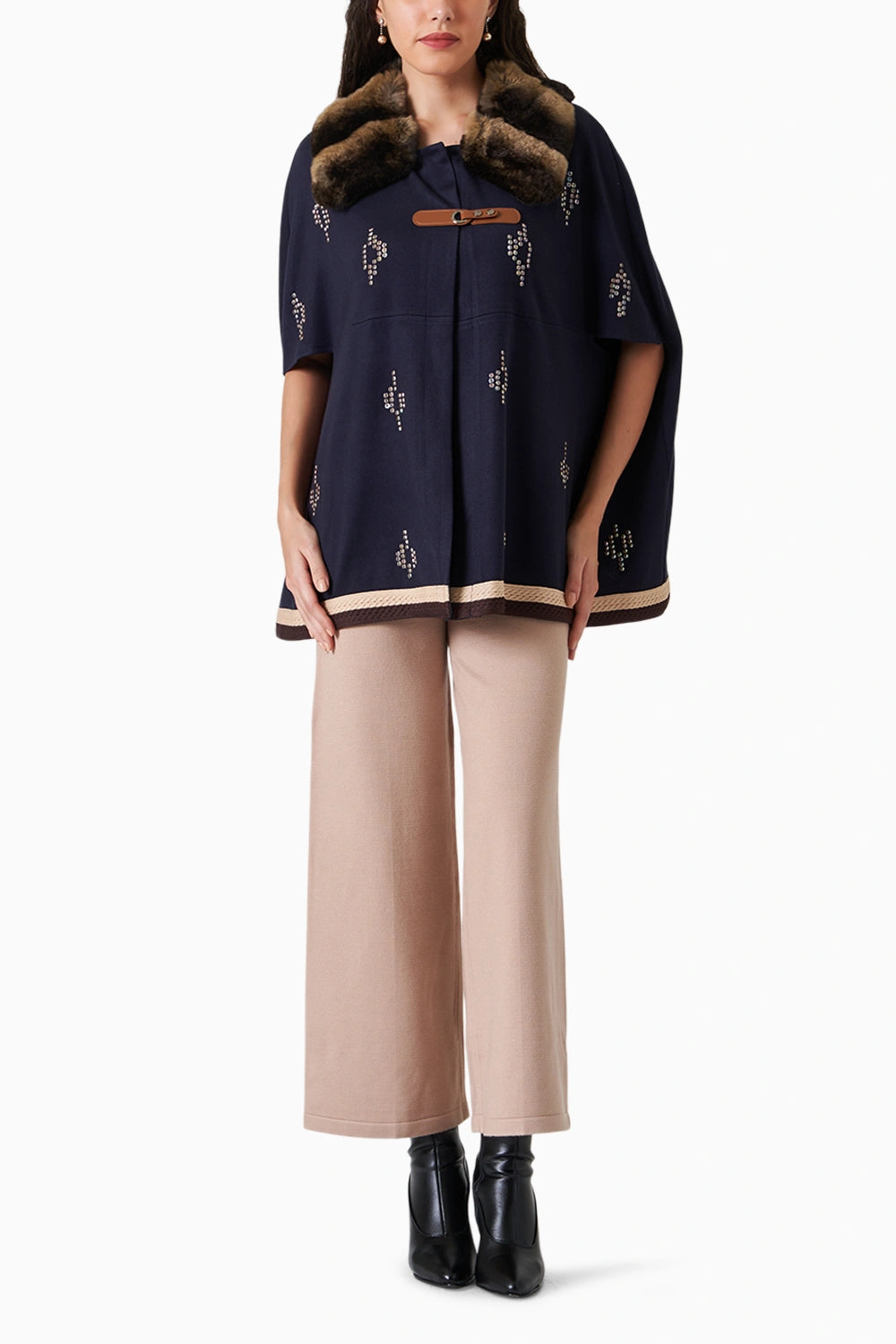 Giselle Navy Blue Cape