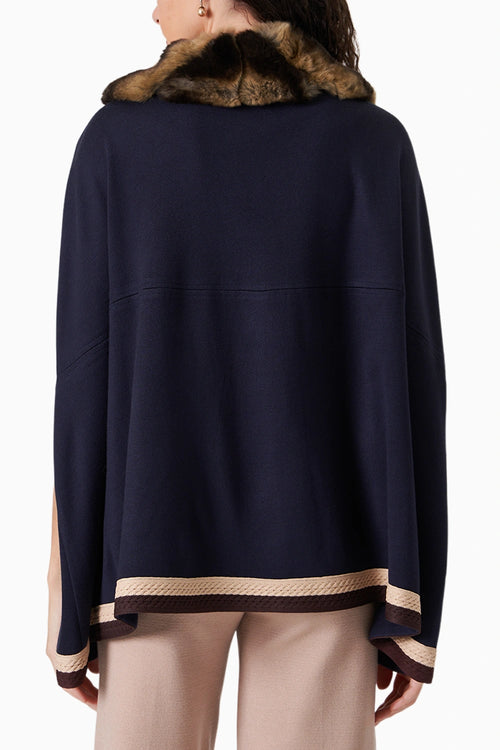 Giselle Navy Blue Cape