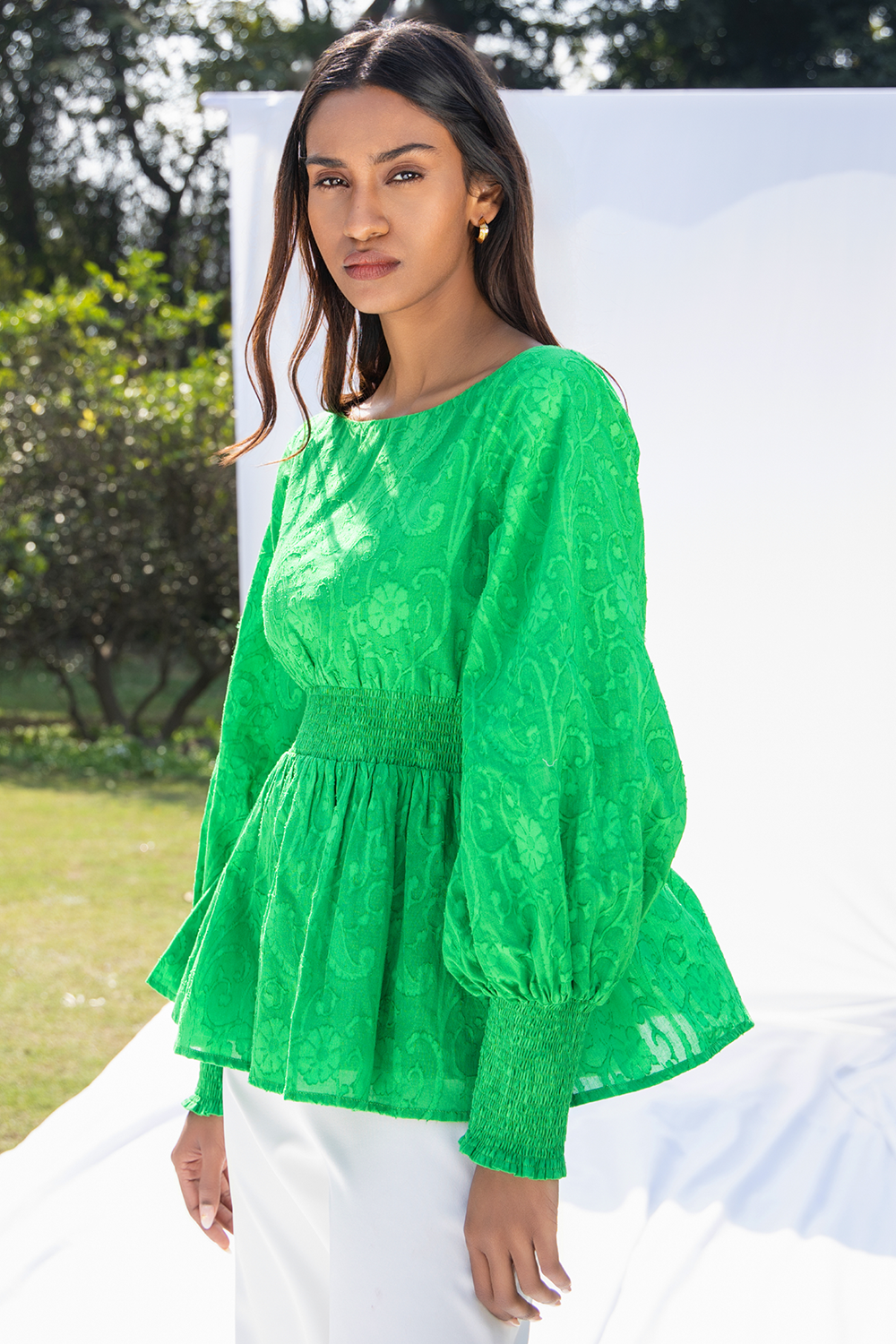 Gabi Spring Green Top