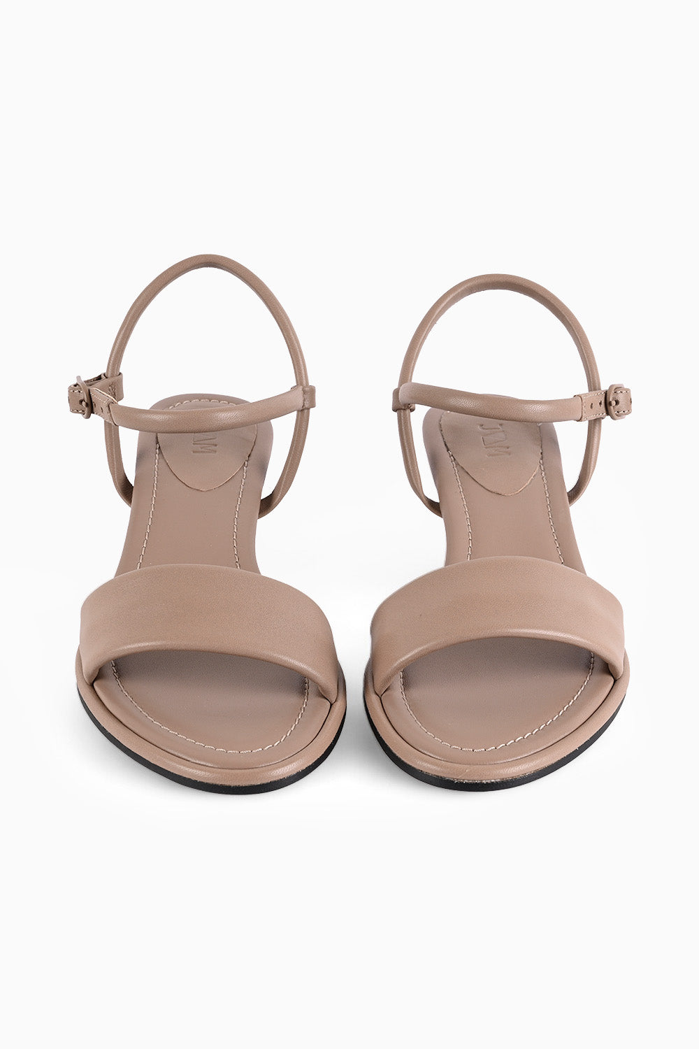 Gala Beige Padded Kitten Heeled Sandal