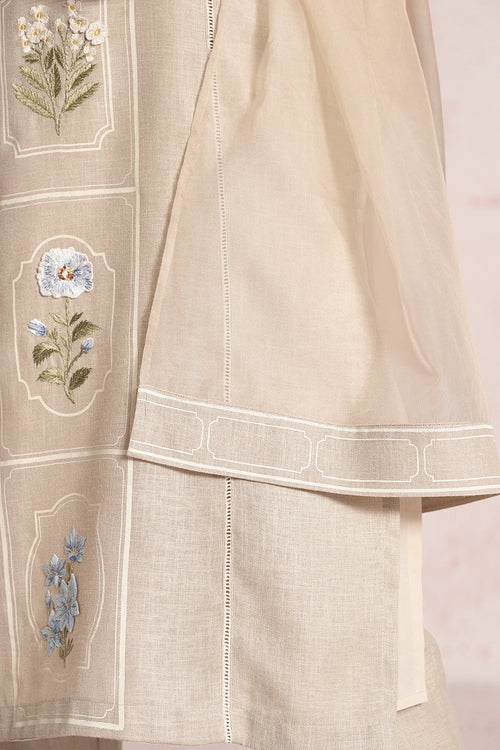 Garden Gallery Natural Aria Kurta And Pant Set