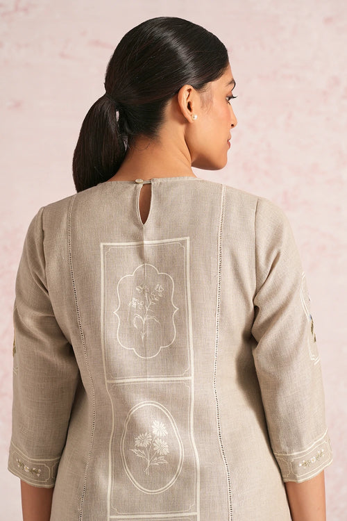 Garden Gallery Natural Aria Kurta And Pant Set
