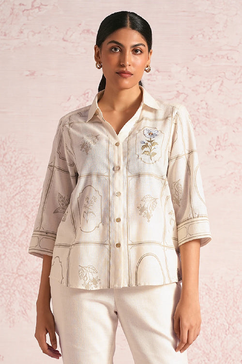 Garden Gallery Off White Ava Shirt