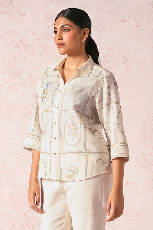 Garden Gallery Off White Ava Shirt