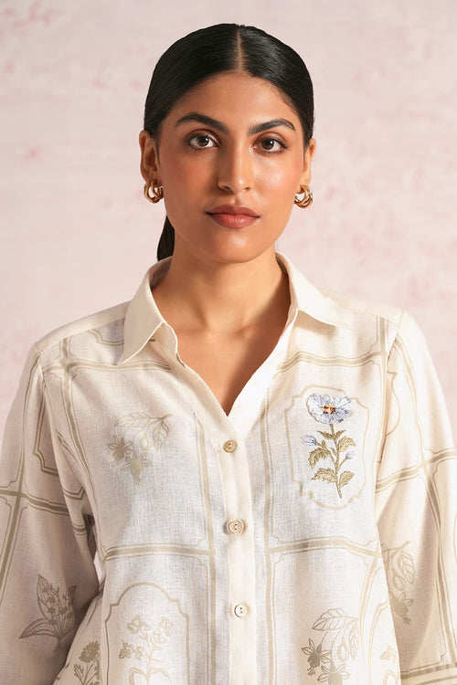 Garden Gallery Off White Ava Shirt